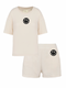 Set Badstof Smiley Black Velvet | NOTE: Levertijd 5-7 werkdagen